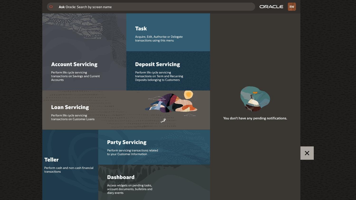 Role-based navigation and search