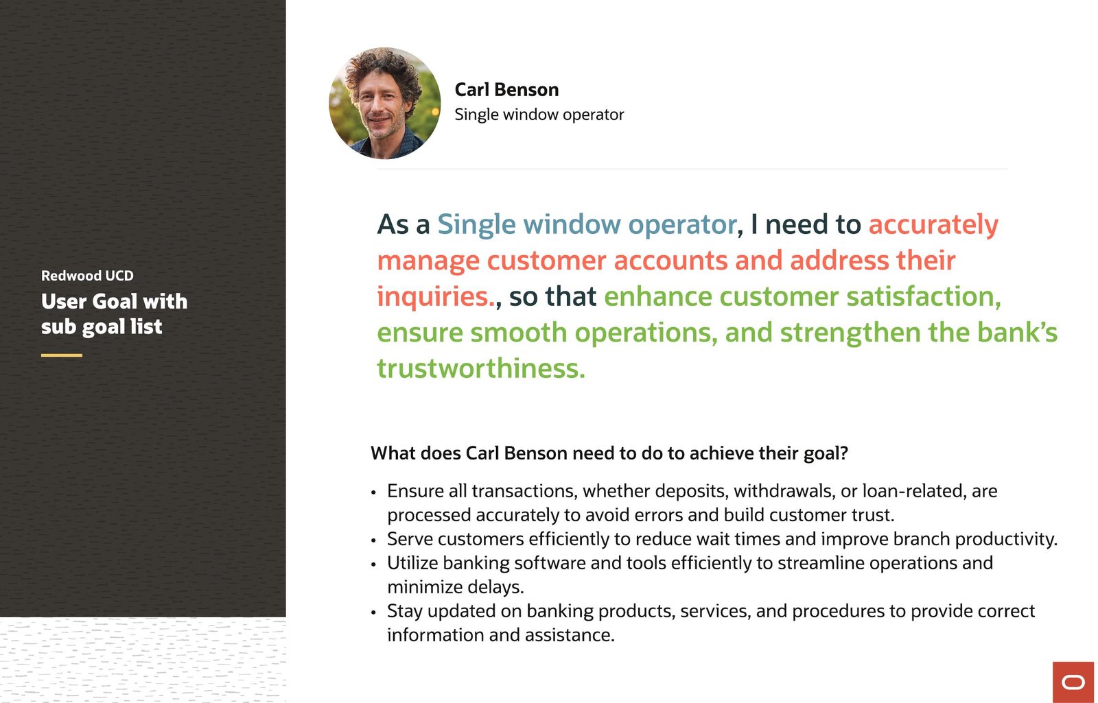 Single Window Operator user goal
