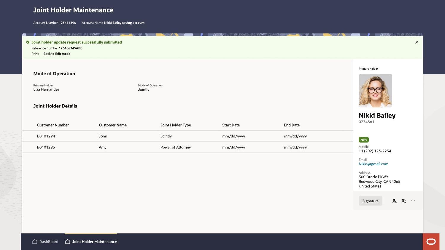 Transaction success state